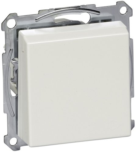 Розетка с заземлением без рамки Schneider Electric Merten System M 1-м. крышка полярно-белый картинка